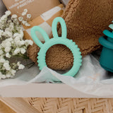 Mint Green Silicone Bunny Teether